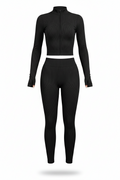 Women's Fitness Set Long Sleeve Jacket and Leggings