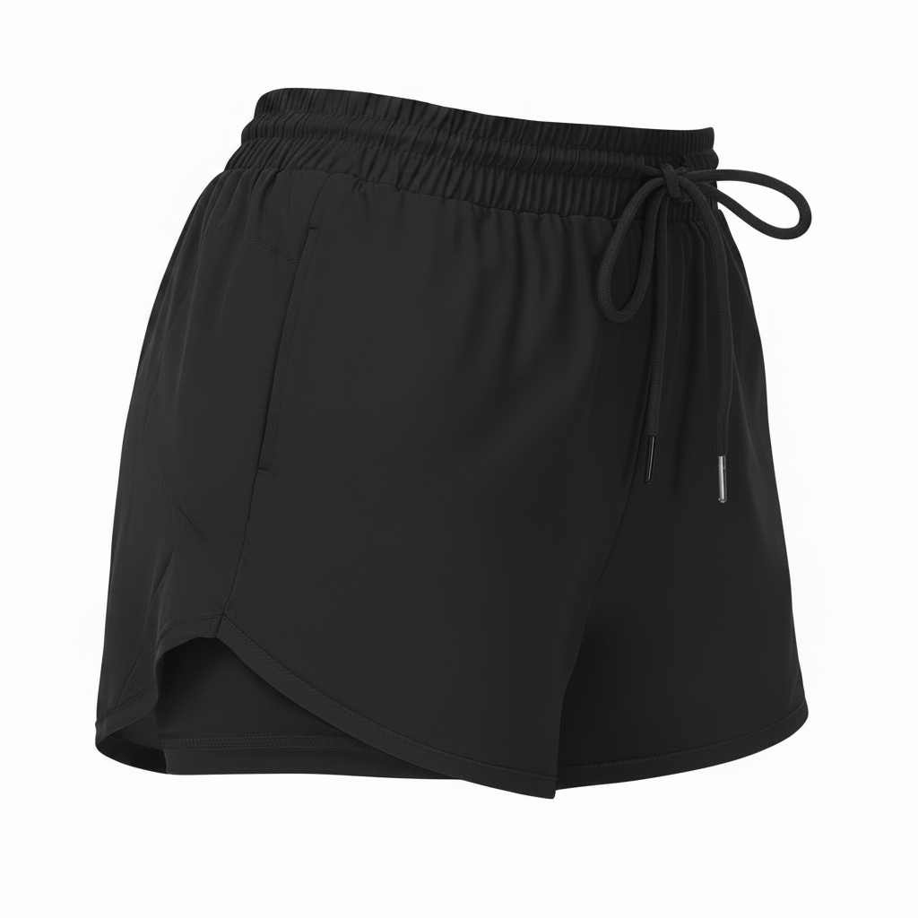 Womens Elastic Fitness Shorts